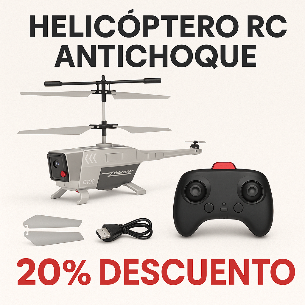 HELICOPTERO PRO X100 ¡DIVERSIÓN ASEGURADA CON TU HELICÓPTERO!